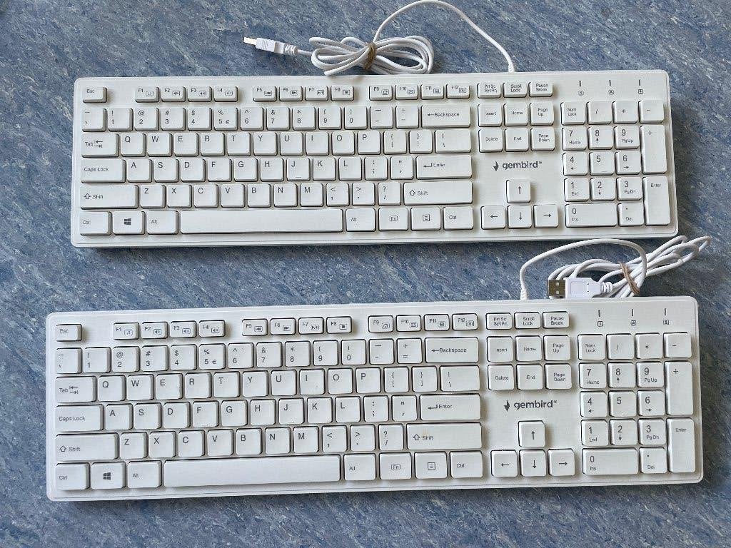 2 Toetsenborden, gembird, Zo goed als nieuw, Qwerty, Bedraad, Ophalen
