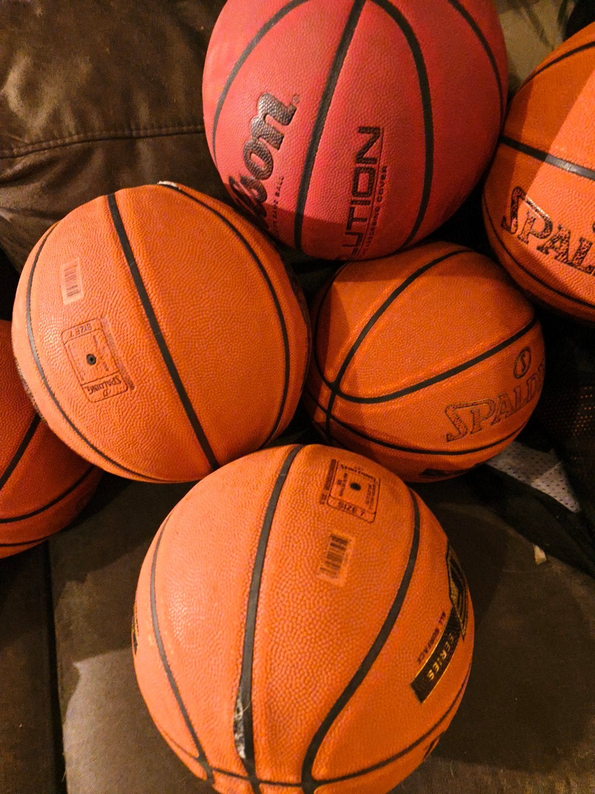 Defecte basketballen - Diverse merken, Ophalen of Verzenden, Gebruikt, Bal