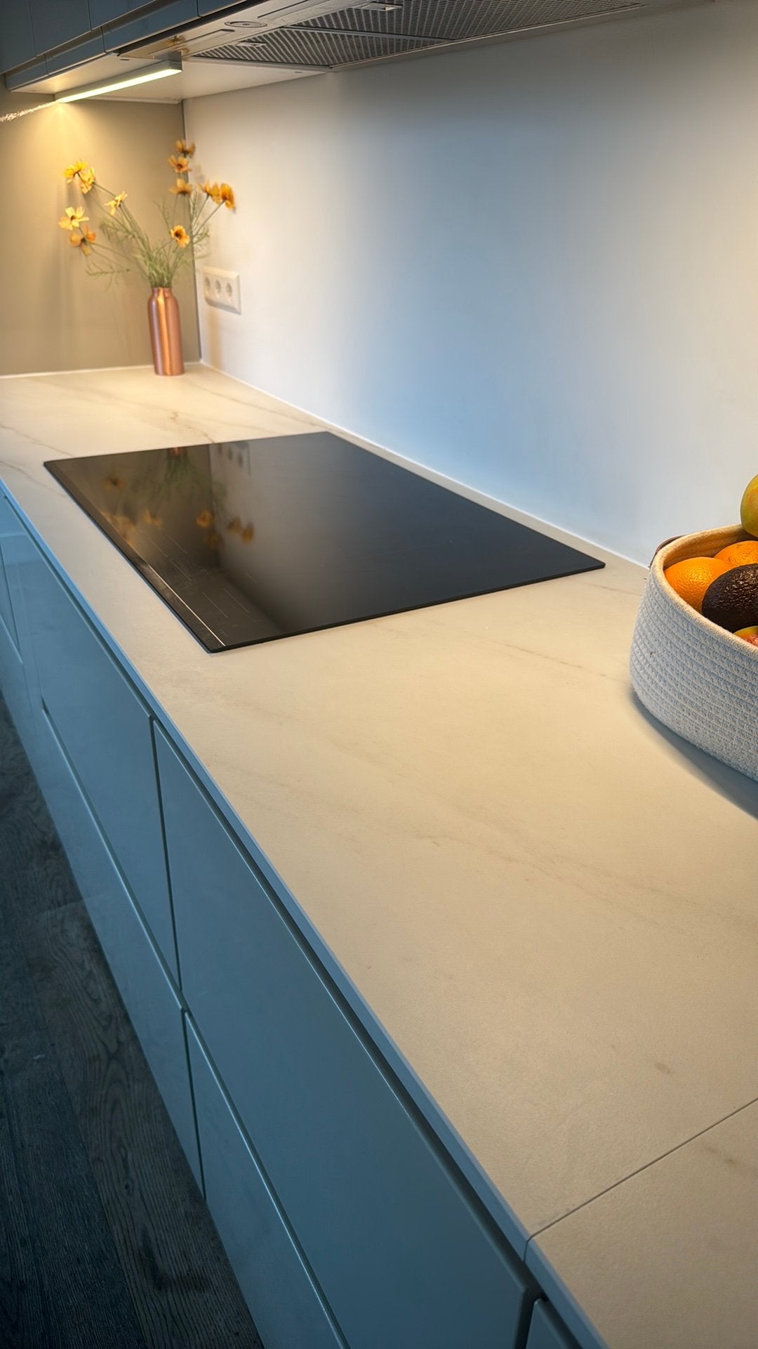 Möcklarp ecru IKEA  Aanrechtblad met uitsparingen, Ophalen, Beige, Nieuw, 200 cm of meer