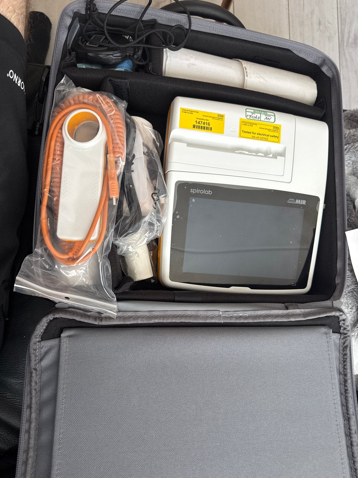 Spirolab Spirometer met accessoires - Zo goed als nieuw, Ophalen of Verzenden, Zo goed als nieuw, Overige typen