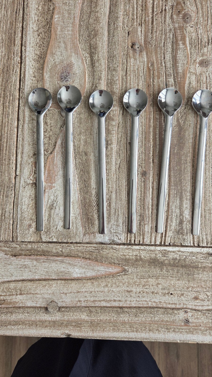 Nespresso Lepelset - 6 Stuks - Roestvrij Staal, Overige materialen, Overige merken, Overige typen, Ophalen of Verzenden