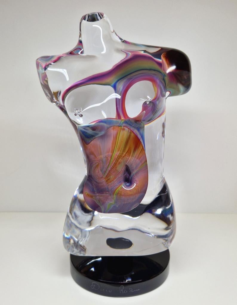 Loredano Rosin glazen buste 'Afrodite' Murano Venezia., Ophalen