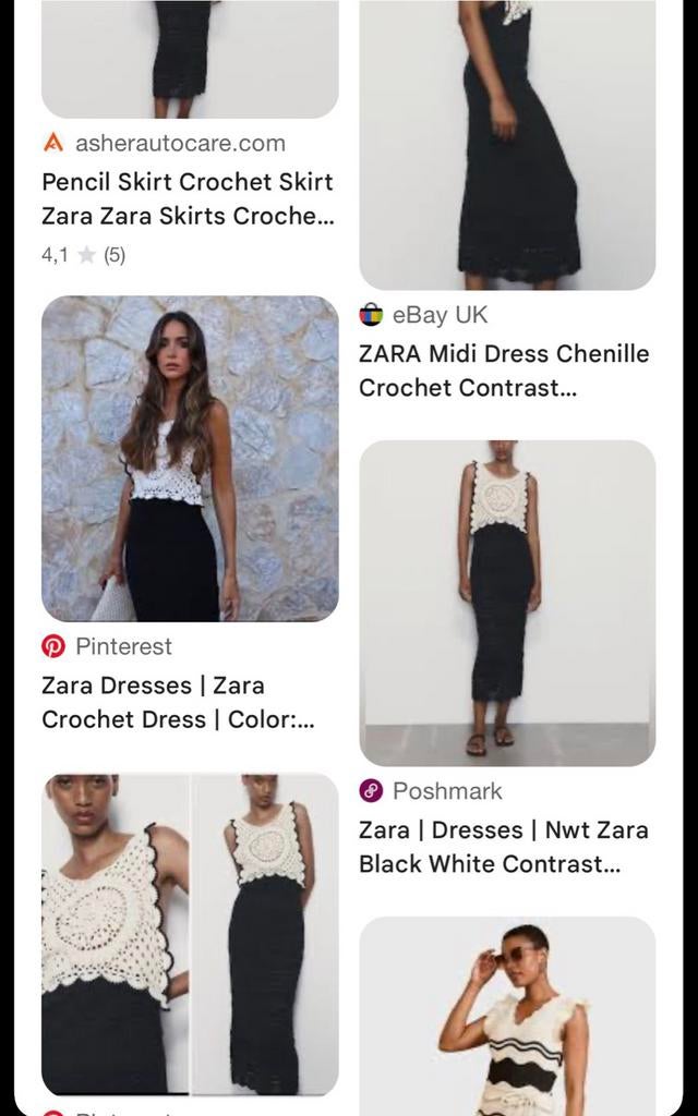 Zara gehaakte maxi-jurk zwart/wit, Zwart, Ophalen of Verzenden, Zo goed als nieuw, Maat 36 (S)