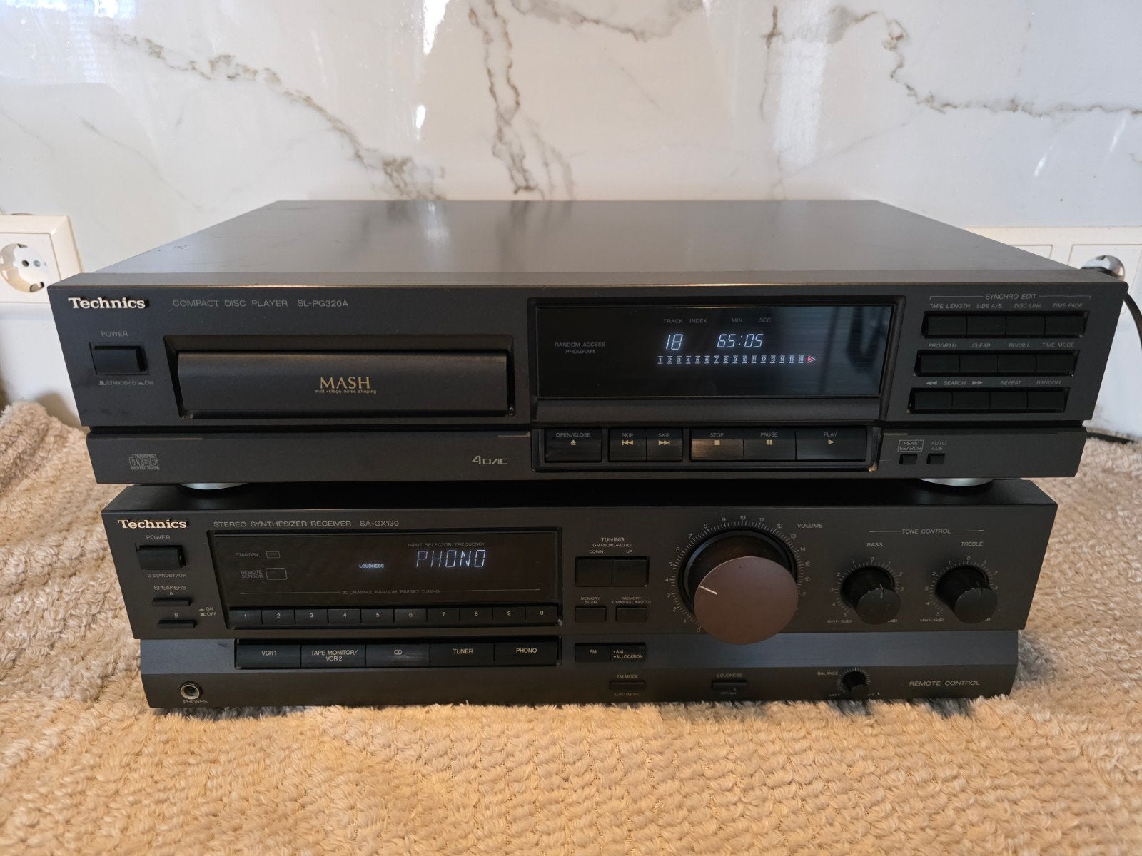 Technics SA-GX130 + SL-PG320A HiFi Set – Perfect Werkend, Overige merken, Gebruikt, Cd-speler, Losse componenten