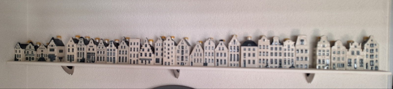28 stuks Delfts Blauwe KLM huisjes, Ophalen of Verzenden, Zo goed als nieuw
