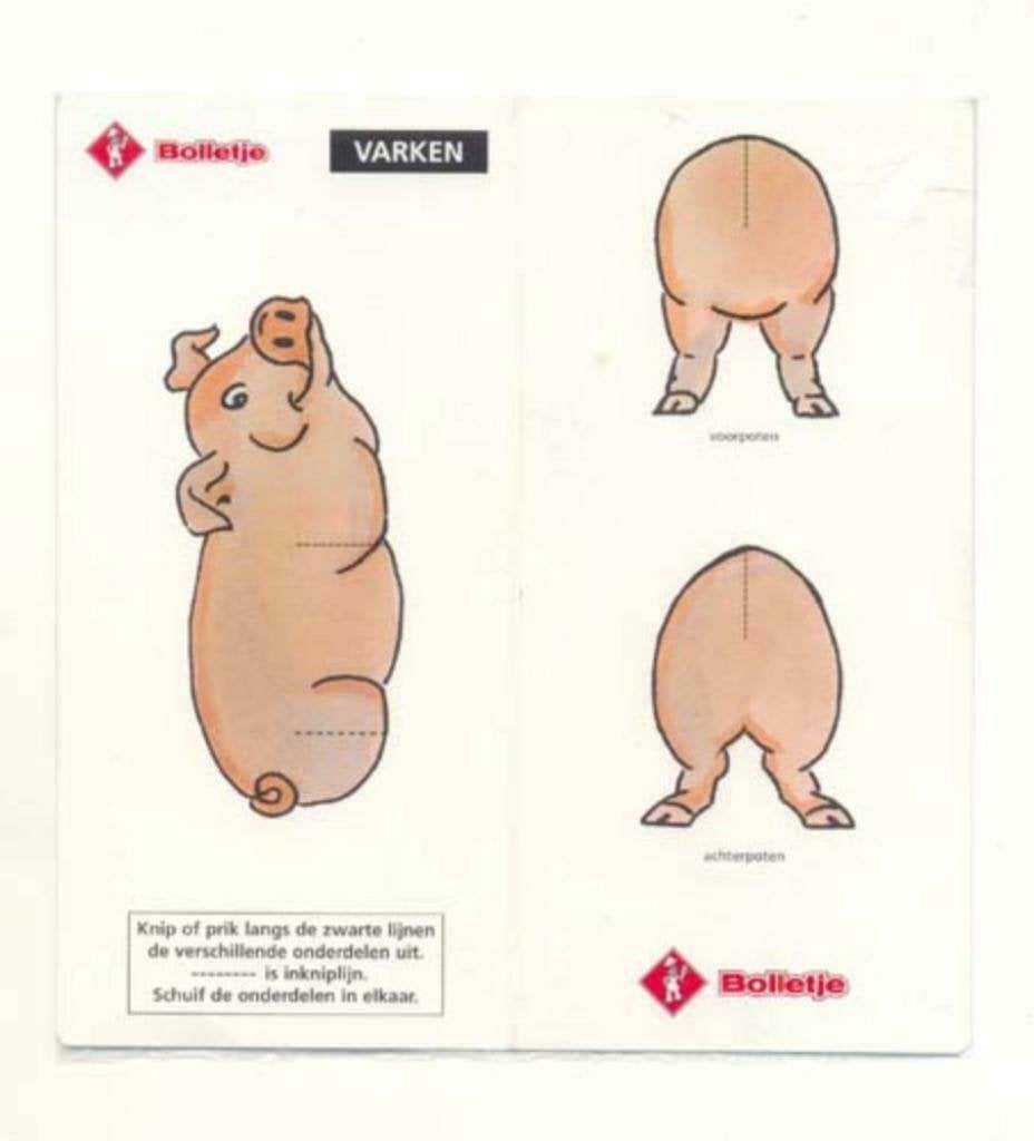 Bolletje Beschuit - Bouwplaatje, Verzamelen, Merken en Reclamevoorwerpen, Ophalen of Verzenden, Overige typen