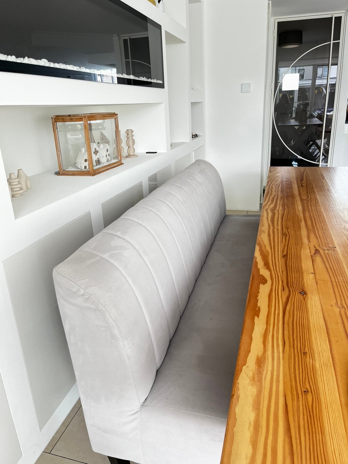 Eetkamer bank 1.95 breed, Huis en Inrichting, Complete eetkamers, Gebruikt, Ophalen