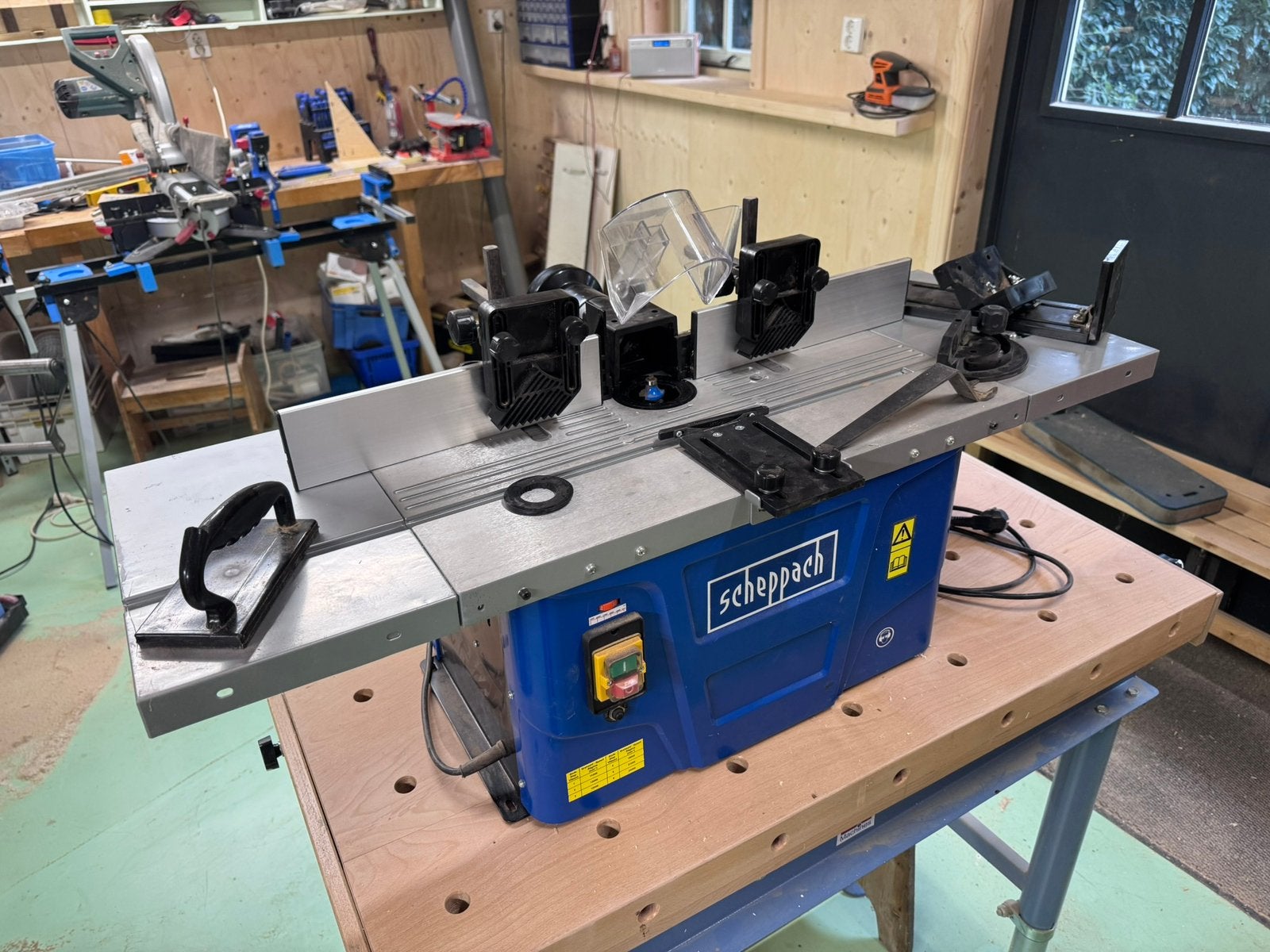 Freefmachine Scheppach HF50, Ophalen, Minder dan 30 mm, Overige typen, 600 tot 1200 watt