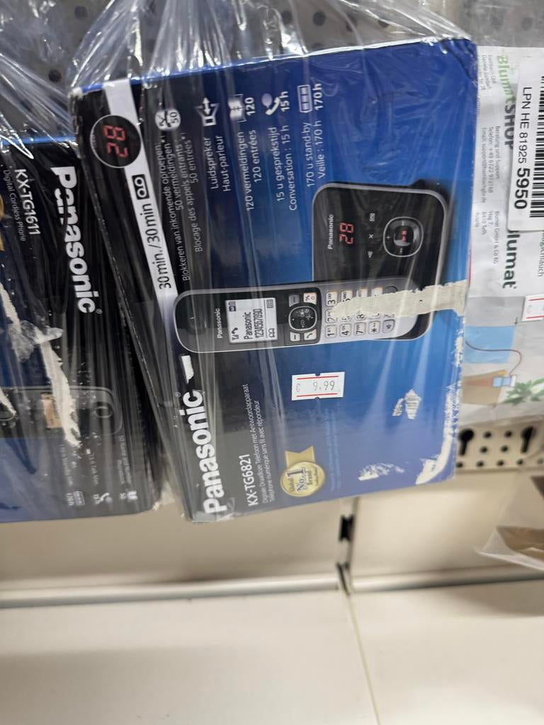 Panasonic KX-TG6821 Draadloze Telefoon met Antwoordapparaat, Ophalen of Verzenden, Nieuw, 1 handset