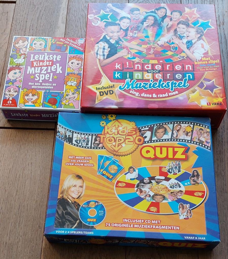 Diverse Muziekspellen voor kinderen, Hobby en Vrije tijd, Gezelschapsspellen | Bordspellen, Ophalen of Verzenden, Zo goed als nieuw