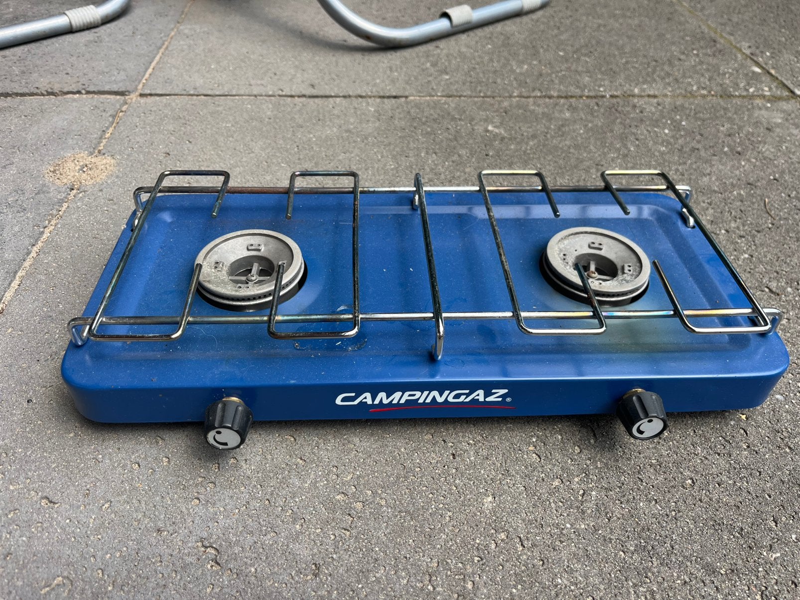 2 pits camping gasstel, Caravans en Kamperen, Kampeeraccessoires, Ophalen, Gebruikt