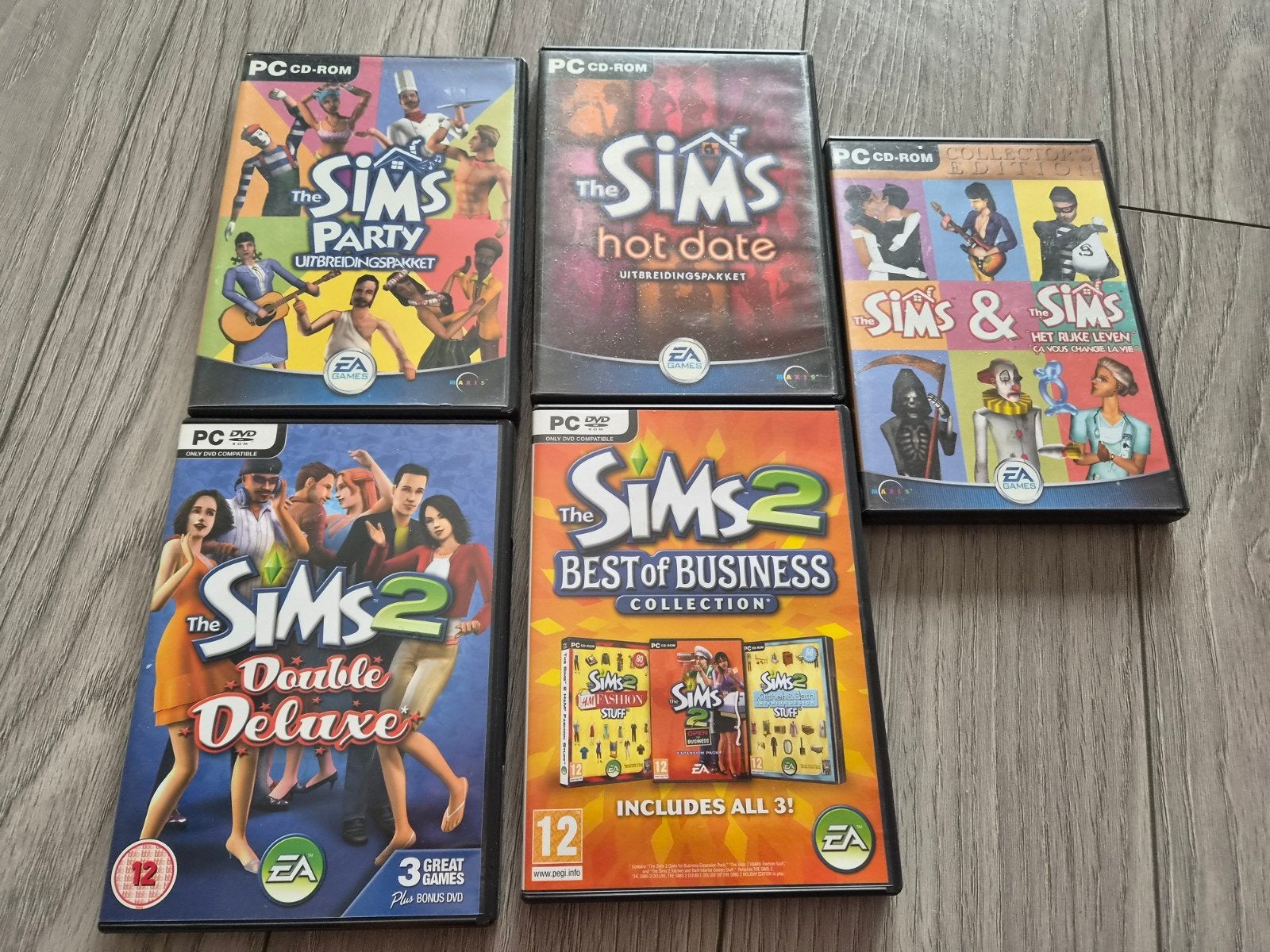 Diverse Sims CD-ROMS., Spelcomputers en Games, Games | Pc, Ophalen, Gebruikt, 1 speler, Vanaf 3 jaar