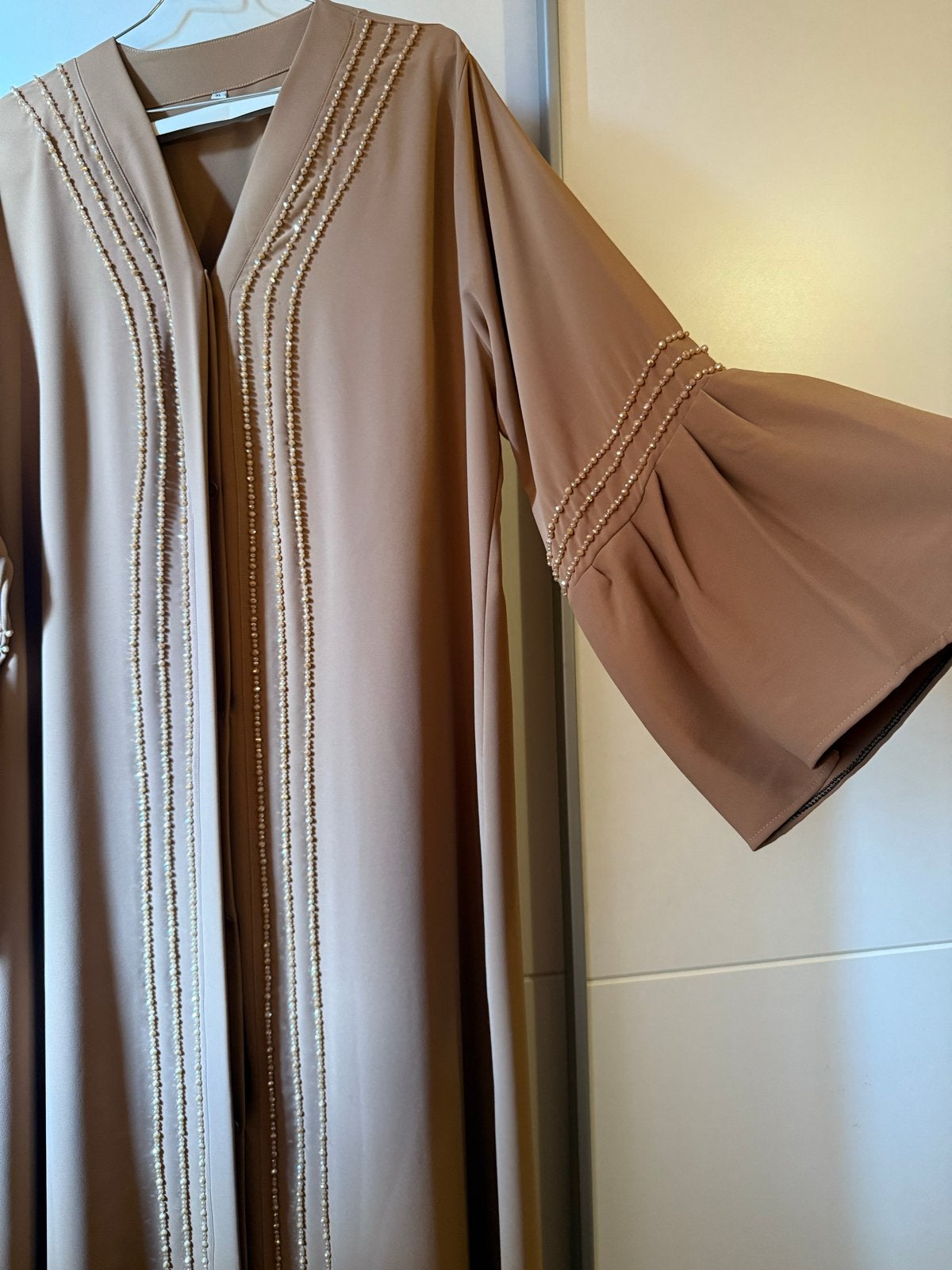 Dubai Abaya met kralen, Kleding | Dames, Ophalen of Verzenden, Nieuw