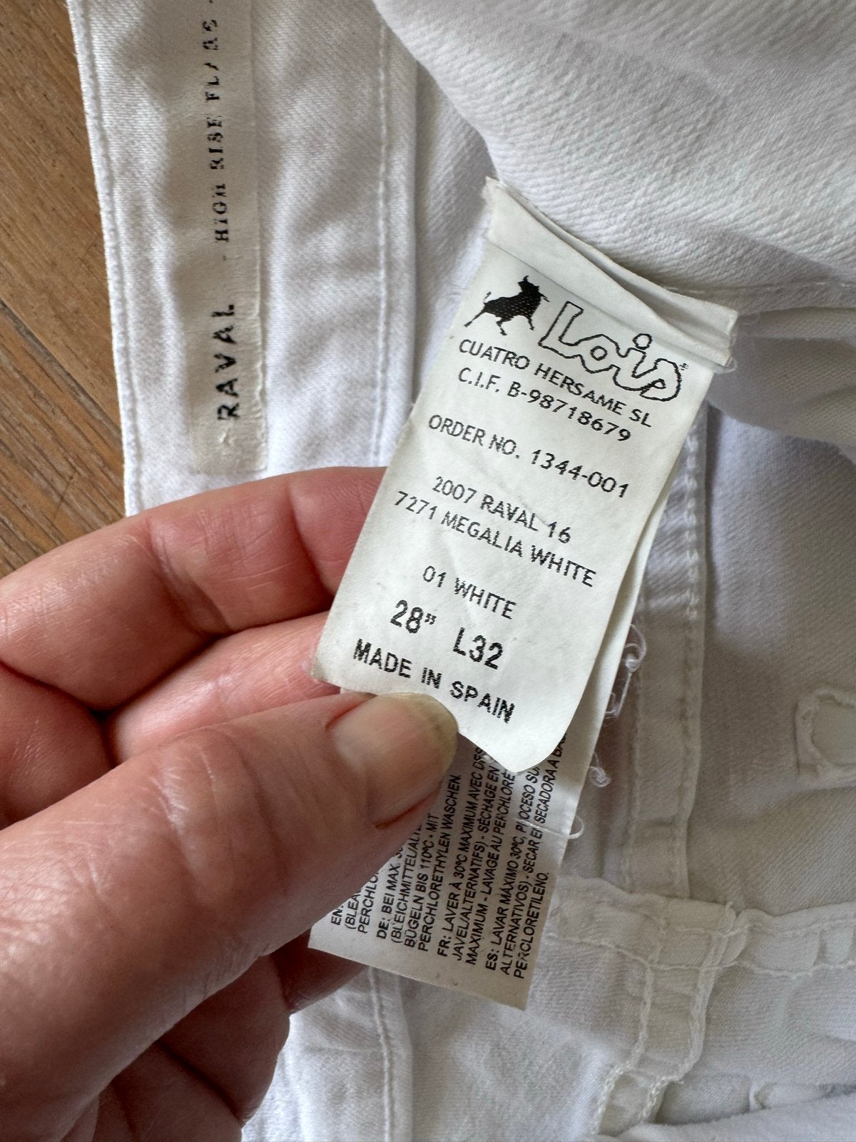 Lois Jeans Raval High Rise Flare - Gedragen, Wit, Ophalen of Verzenden, Maat 36 (S), Lang