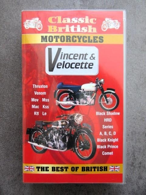3 videobanden motoren Vincent Velocette TT motor racing, Alle leeftijden, Ophalen of Verzenden, Gebruikt