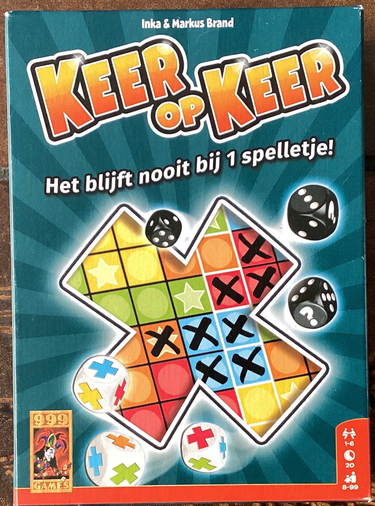 999 Games - Keer op Keer - Dobbelspel, Ophalen of Verzenden, Zo goed als nieuw