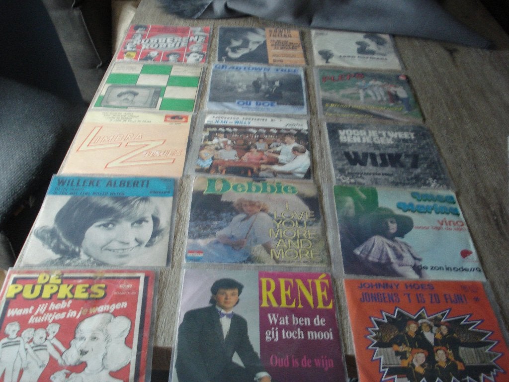15 PIRATEN HITS OP SINGLE, 7 inch, Ophalen of Verzenden, Zo goed als nieuw, Beschermende buitenhoes