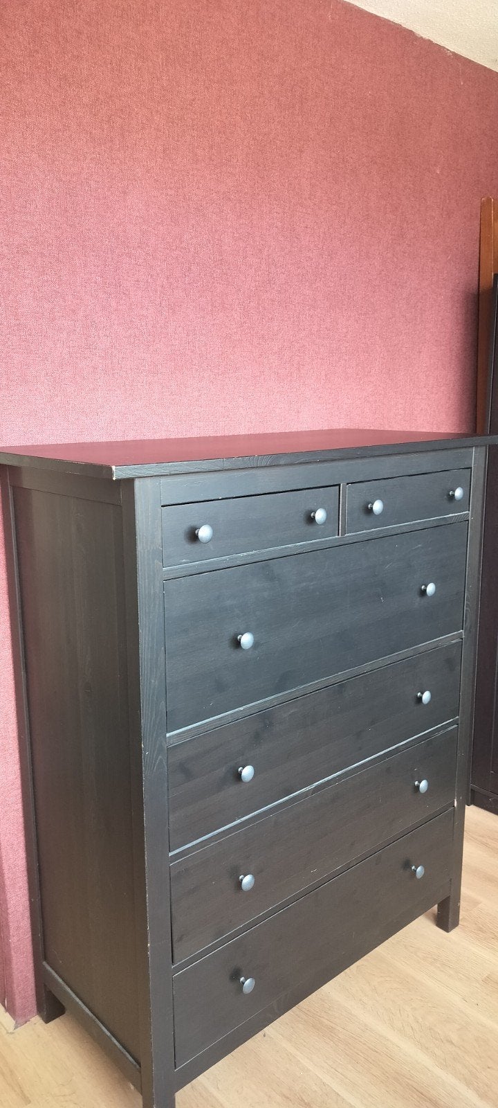 Donkerbruine ikea ladekast hemnes 6 lades, Huis en Inrichting, Kasten | Ladekasten, Ophalen, Gebruikt, 100 tot 150 cm, 5 laden of meer