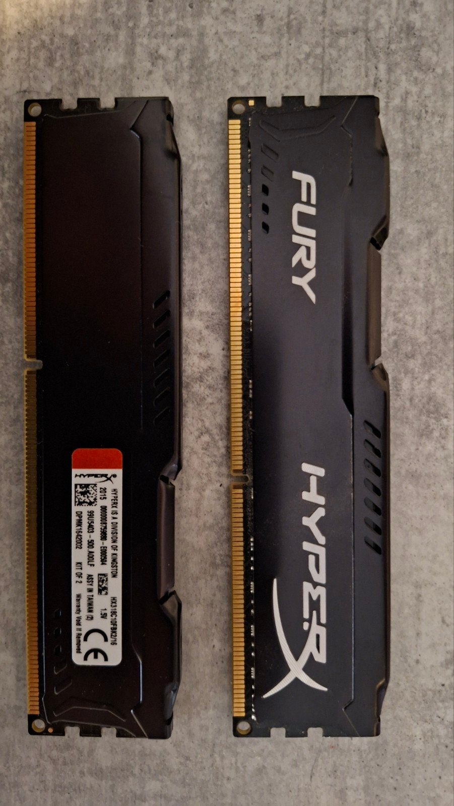 HyperX FURY DDR3 RAM 16GB (2x8GB), Gebruikt, DDR3, Ophalen of Verzenden, Desktop