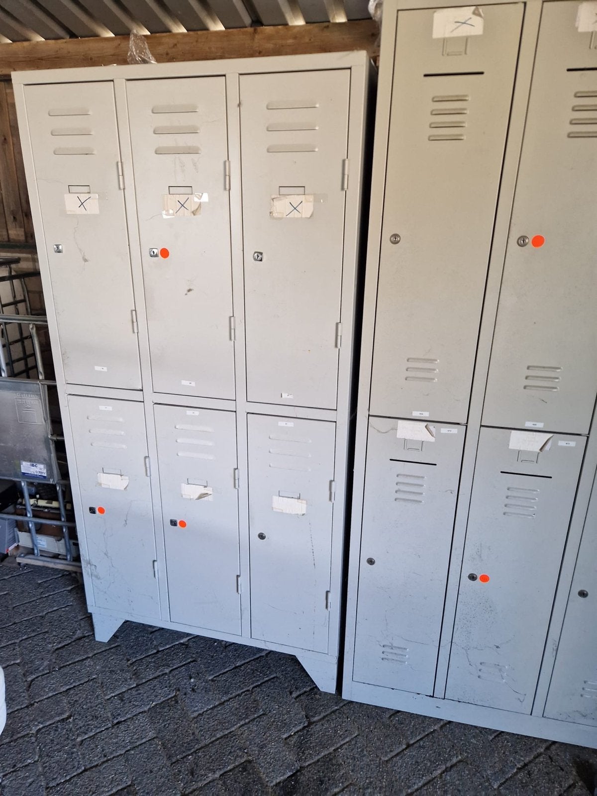 Metalen Lockers - 6-deurs kluisjes voor opslag, Ophalen of Verzenden, Gebruikt