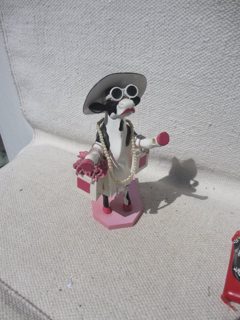 2 beeldjes COW PARADE Zie omschrijving, Ophalen of Verzenden, Gebruikt, Dier