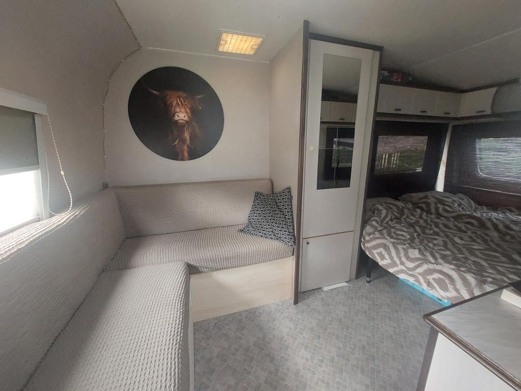 Gepimpte Hobby caravan met vast bed, Caravans en Kamperen, Vast bed, Hobby, Tot en met 2, Particulier