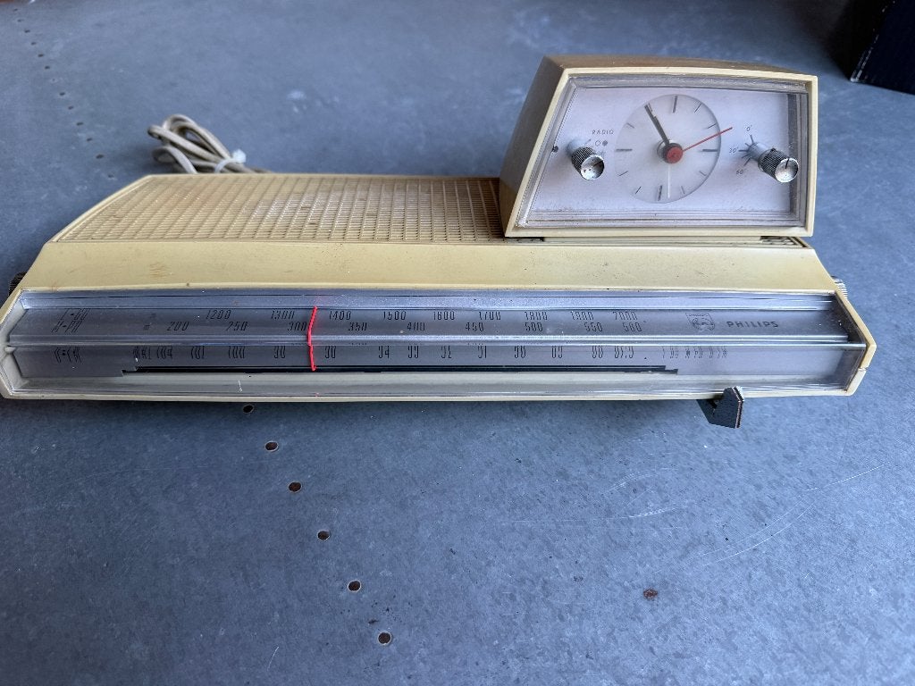 Philips wekkerradio uit 1967, Ophalen of Verzenden, Gebruikt, Analoog