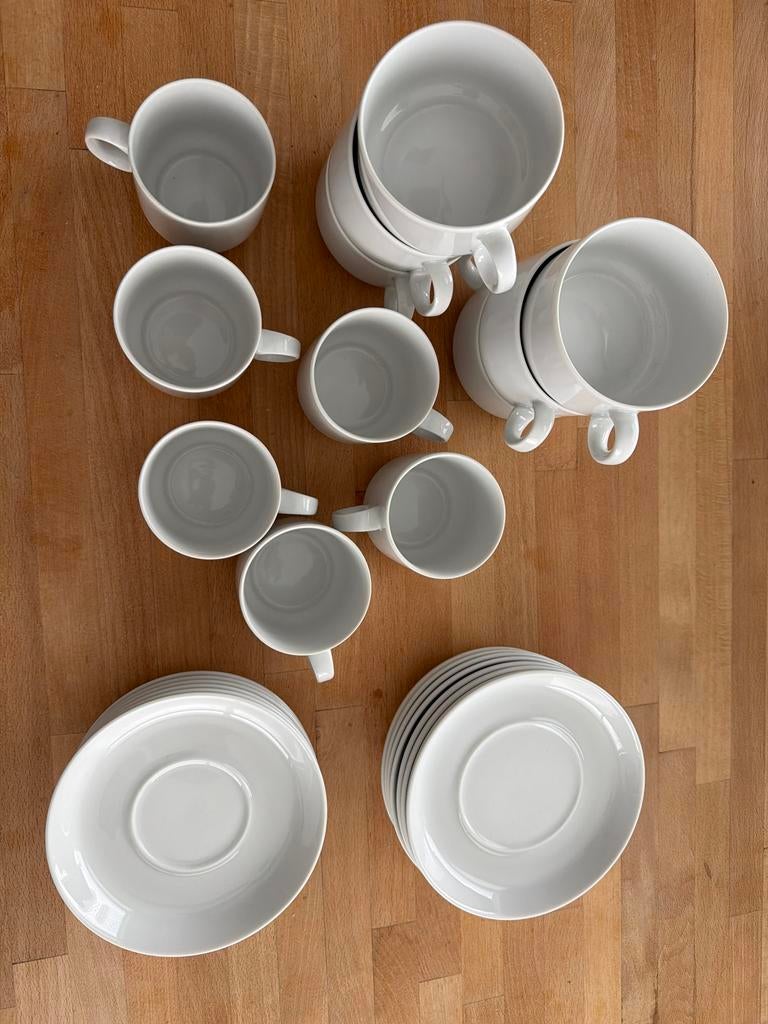Thomas Scandic Porseleinen Koffie/Thee Servies - Wit, Huis en Inrichting, Keuken | Servies, Ophalen of Verzenden, Zo goed als nieuw