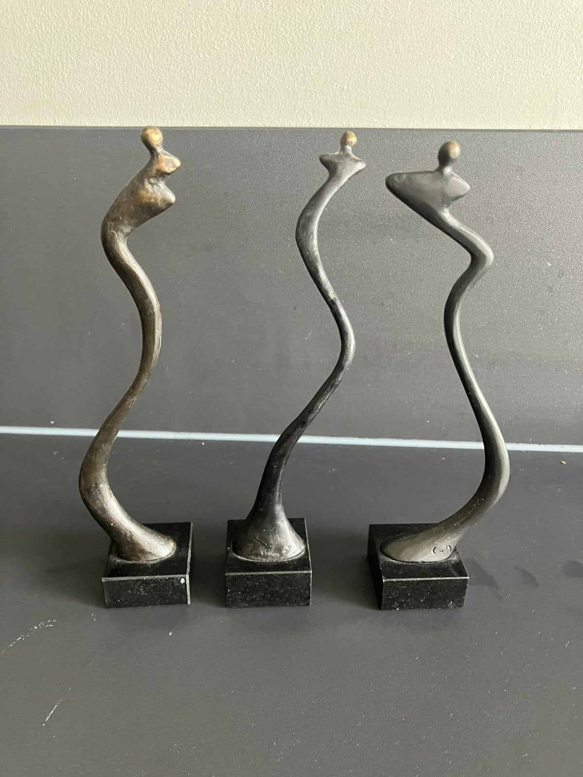 Corry Ammerlaan - Set van 3 beeldjes voor Sanquin bloedbank, Ophalen of Verzenden, 20 - 50 cm, Beeld, Abstract