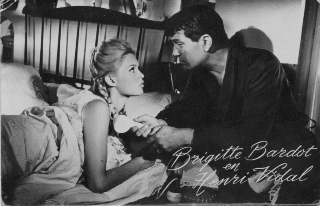 Filmsterren ansichtkaart Brigitte Bardot, Verzenden, 1940 tot 1960, Gelopen, Sterren en Beroemdheden
