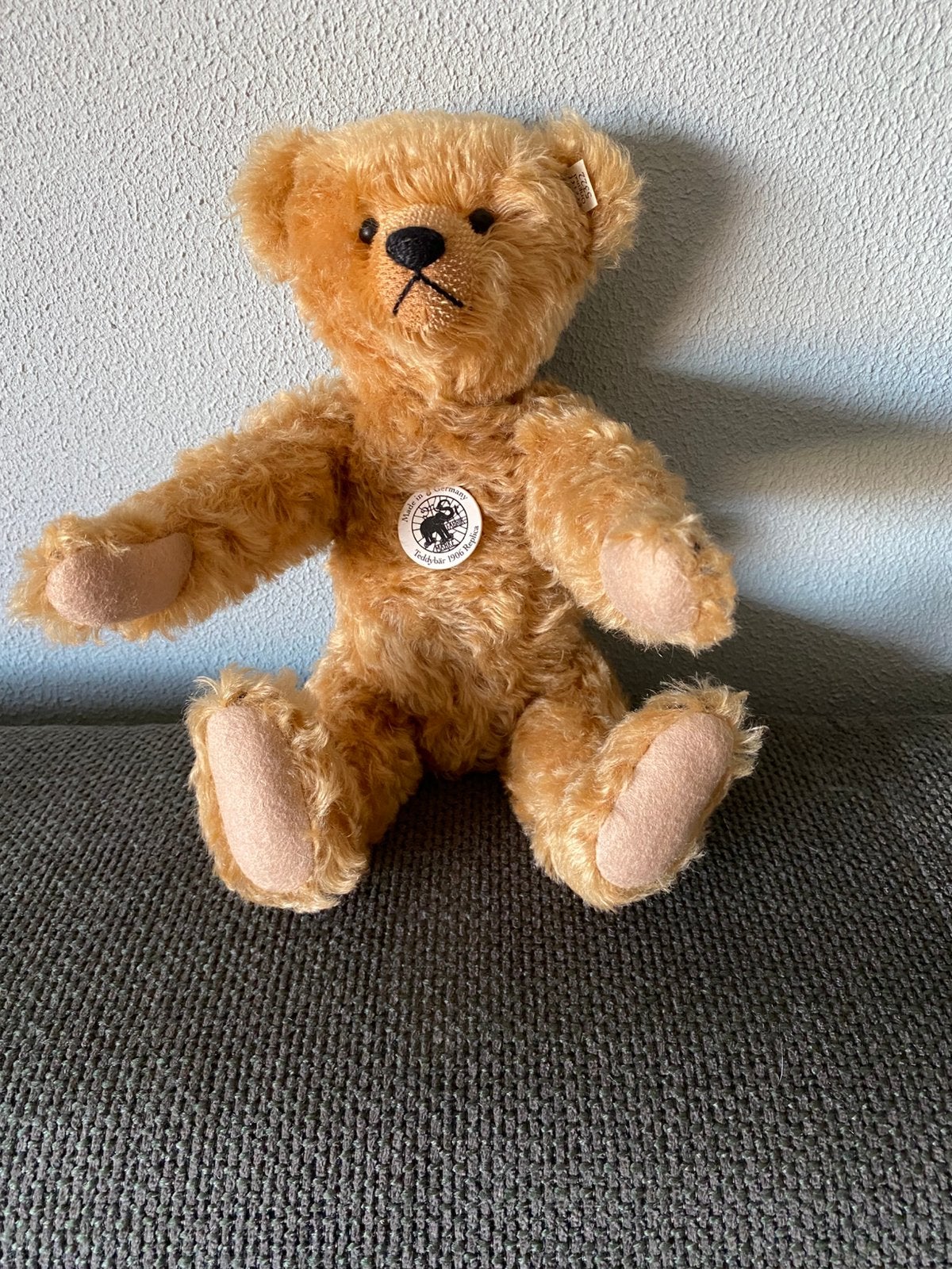 Te koop in zeer goede staat Steiff Replica 1906(+certificaat, Ophalen, Zo goed als nieuw, Stoffen beer, Steiff