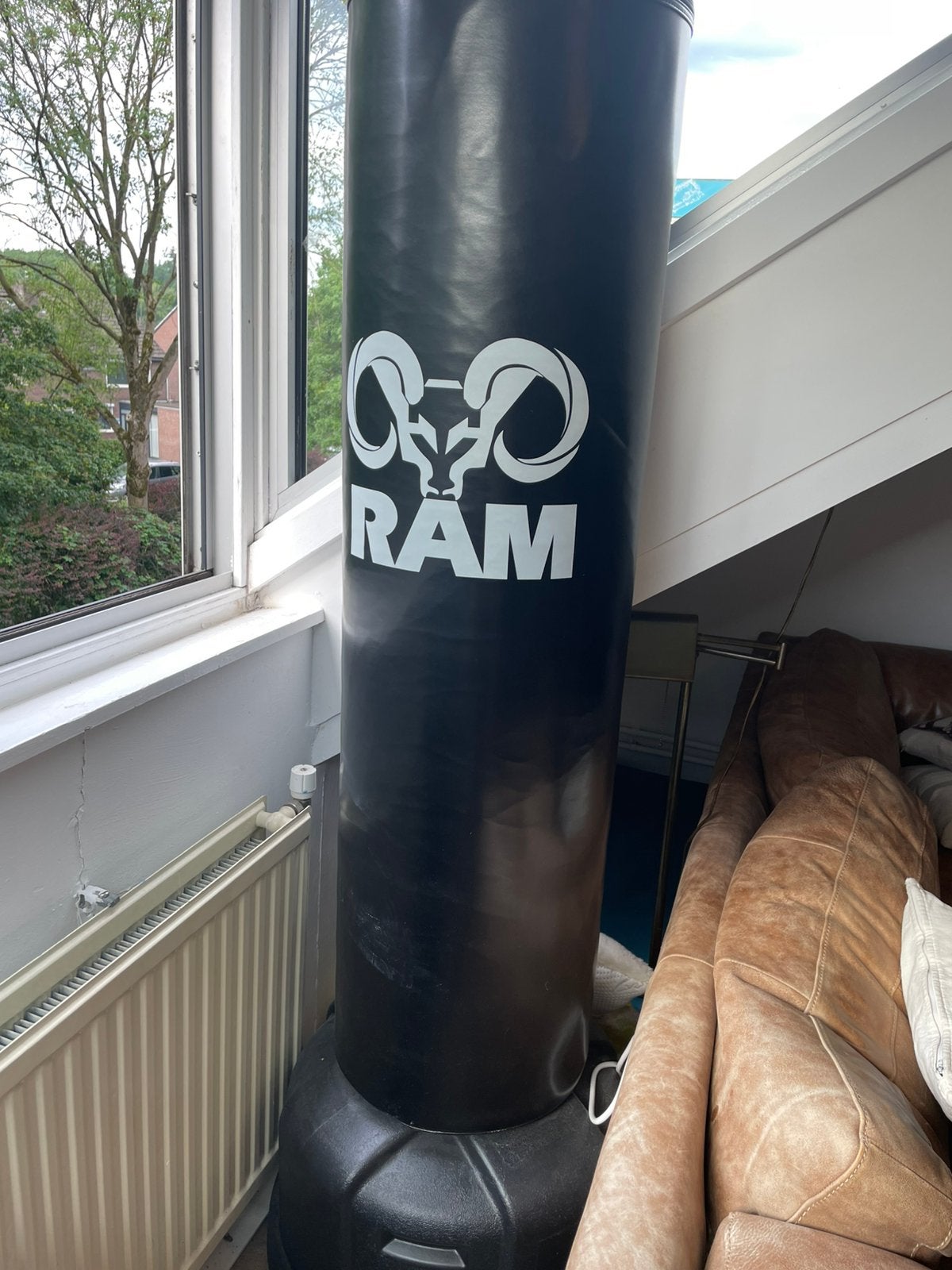 RAM O Boksstandaard bokspaal bokszak staand, Ophalen, Zo goed als nieuw, Bokszak