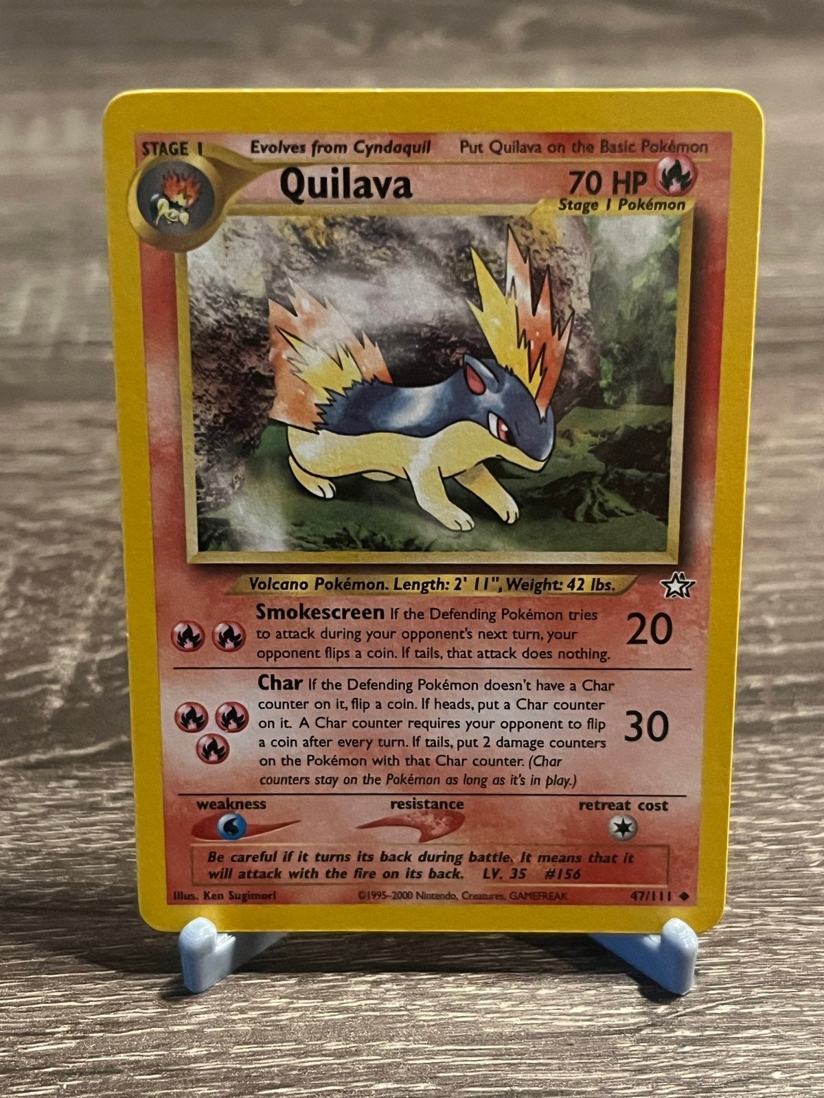 Quilava (47/111) - Neo Genesis - EX, Ophalen of Verzenden, Zo goed als nieuw, Losse kaart