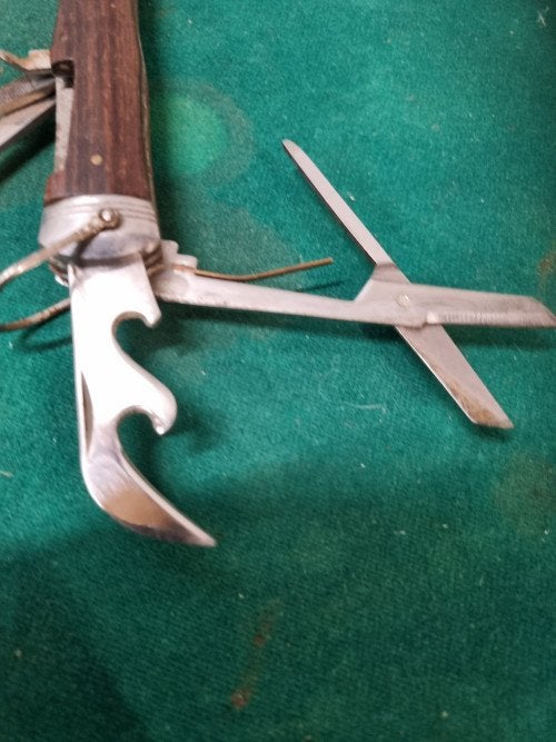 zakmes multitool hout vintage, Ophalen of Verzenden, 'T Olde Gre-j, Info@toldegrej.nl, Endepoelstraat 20f Didam
