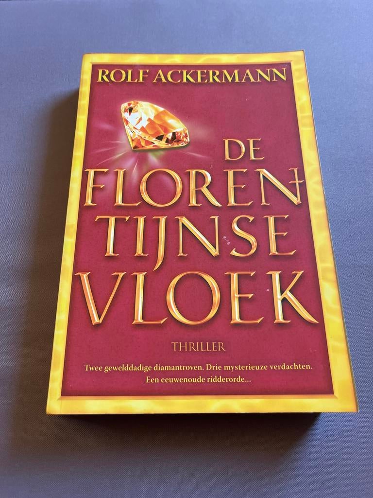 De Florentijnse Vloek - Rolf Ackermann (Thriller), Ophalen of Verzenden, Zo goed als nieuw, Europa overig