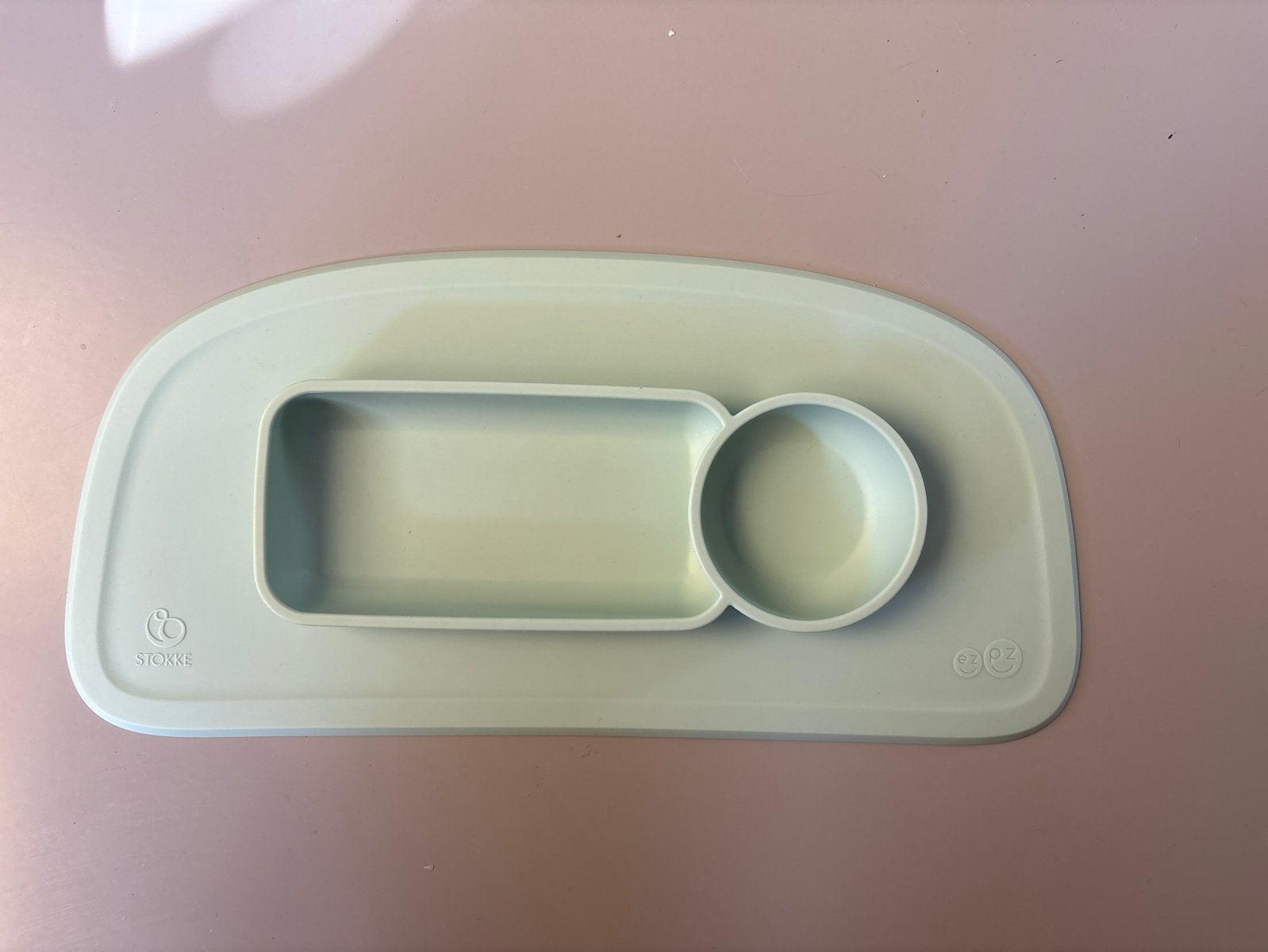 Stokke Tripp Trapp Siliconen Placemat met Kommetjes, Ophalen of Verzenden, Zo goed als nieuw