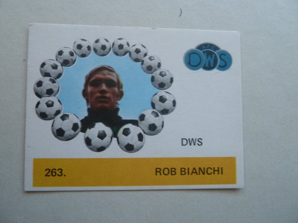 Monty 1970 kaartje  Nr 263   Rob.Bianchi. DWS, Verzamelen, Ophalen of Verzenden, Zo goed als nieuw, Overige binnenlandse clubs