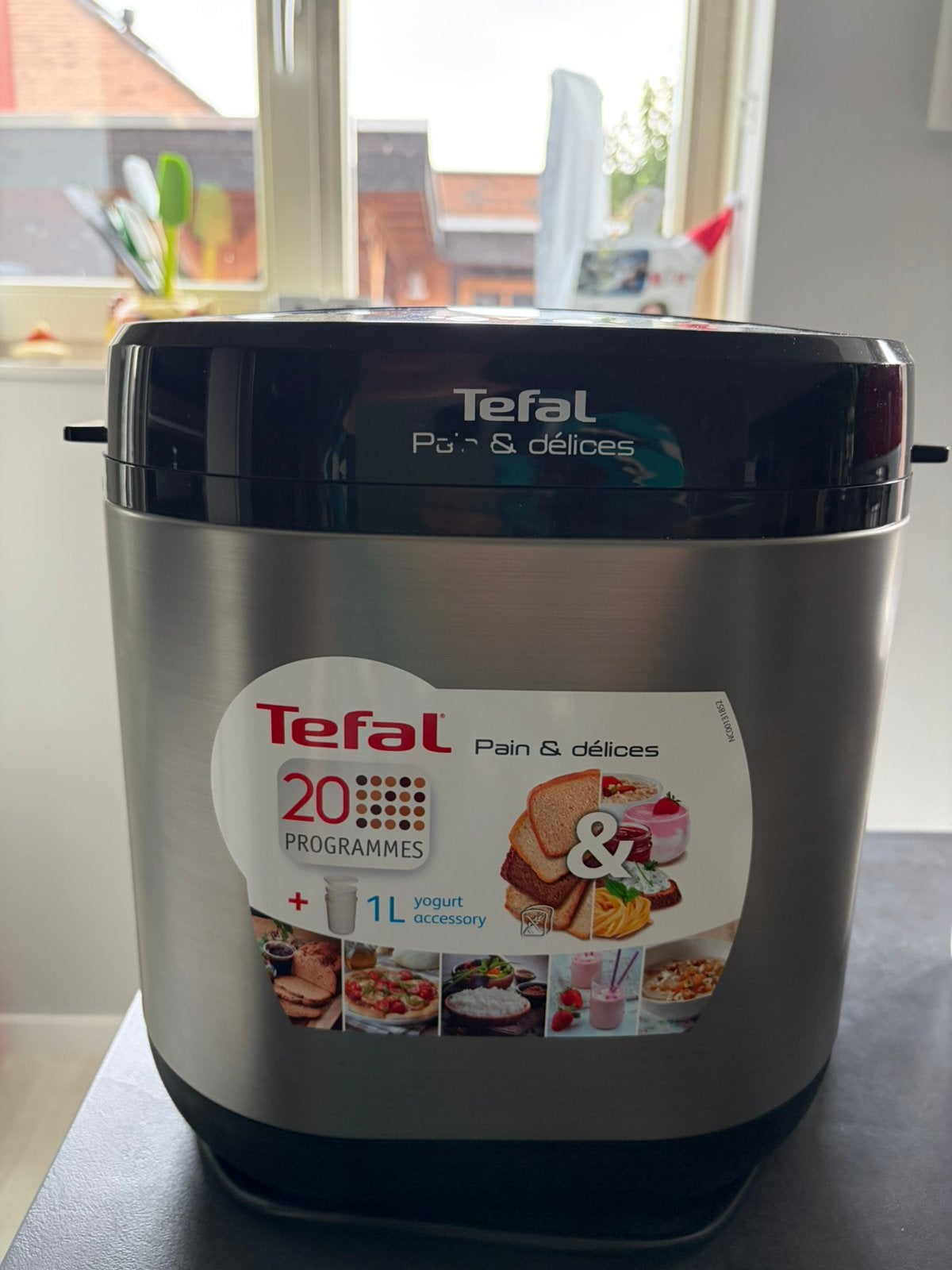 Tefal broodbakmachine compleet ZGAN, 800 tot 1200 gram deeg, Ophalen of Verzenden, Zo goed als nieuw, Meer dan 10 programma's