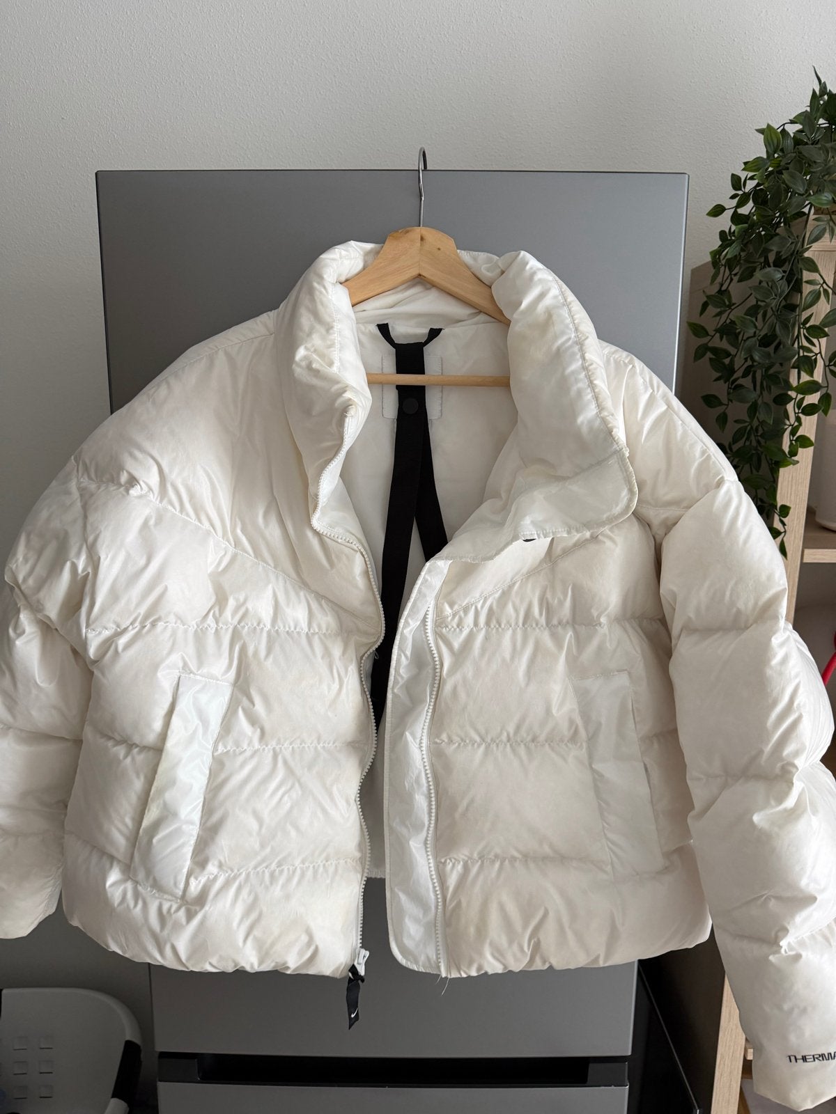 Nike Therma-FIT Puffer Jas - Maat M, Ophalen of Verzenden, Zo goed als nieuw, Maat 38/40 (M), Wit