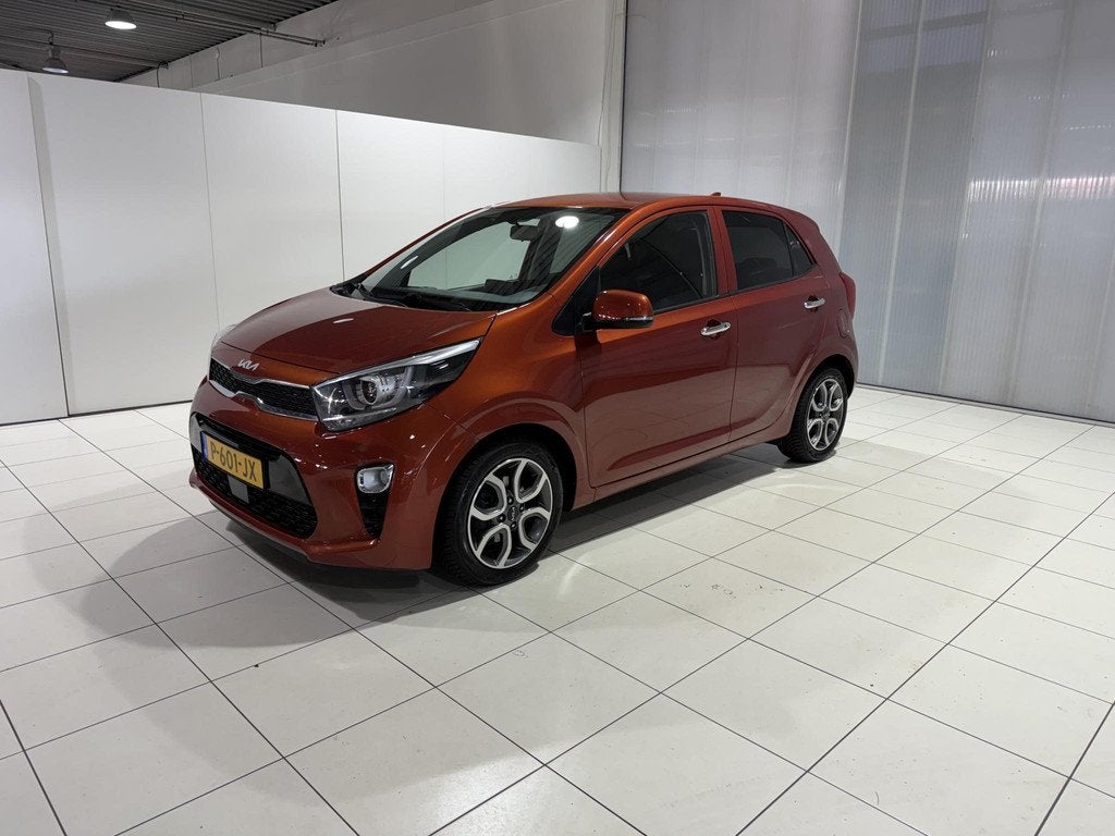 Kia Picanto 1.0 DPi DynamicPlusLine AUTOMAAT, Apple Carplay/, Auto's, Kia, 877 kg, Stof, Gebruikt, Overige kleuren