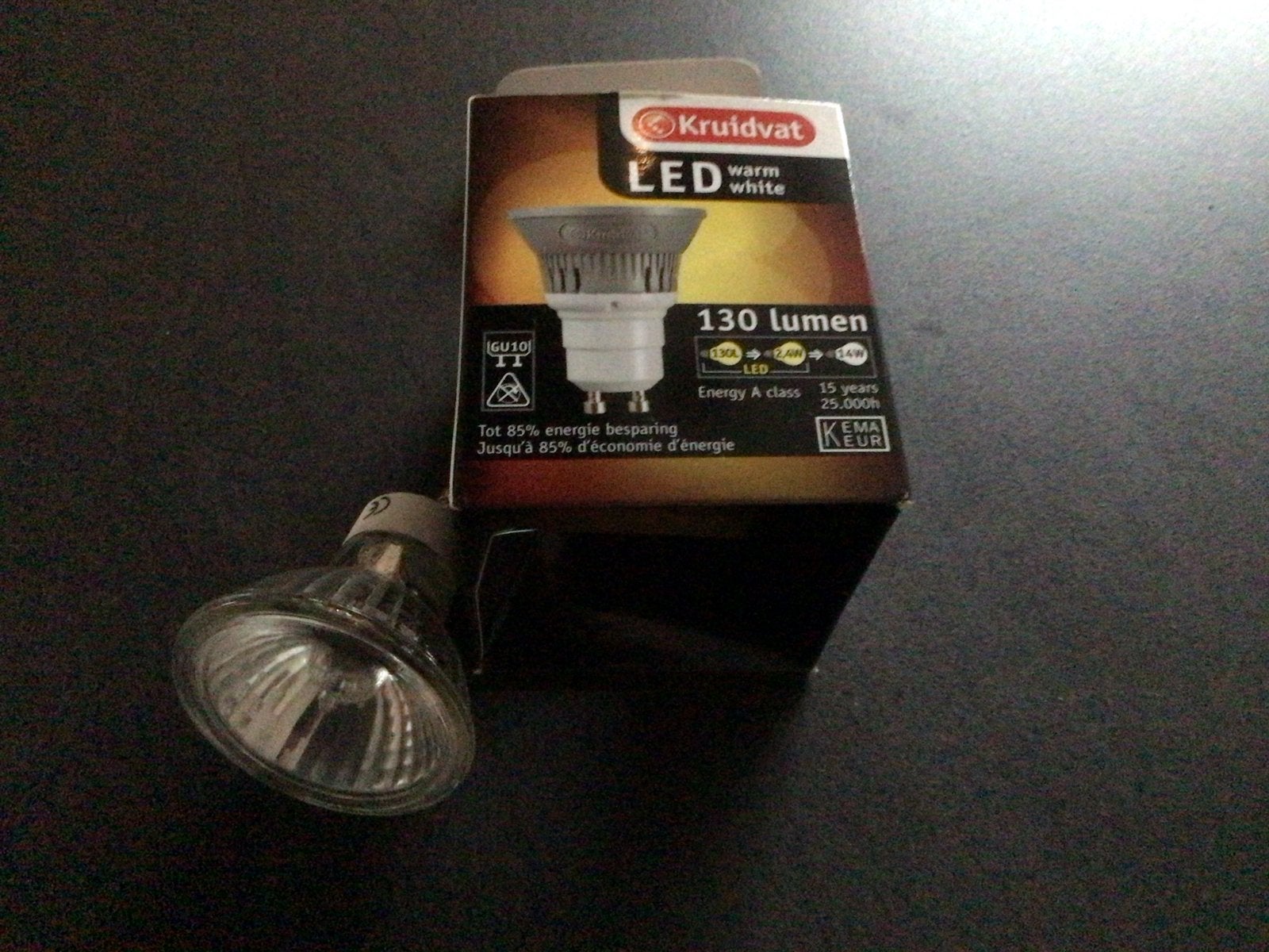 Kruidvat LED warm wit GU10 spotjes (10 stuks), Ophalen, Nieuw, GU10, Overige merken