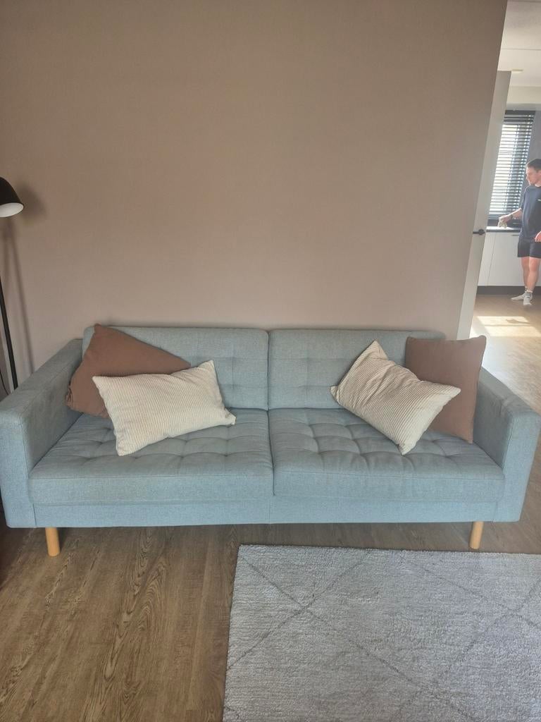 Licht groene bank (landskrona ikea), Huis en Inrichting, Ophalen of Verzenden, Zo goed als nieuw, Rechthoekig, 125 cm of meer