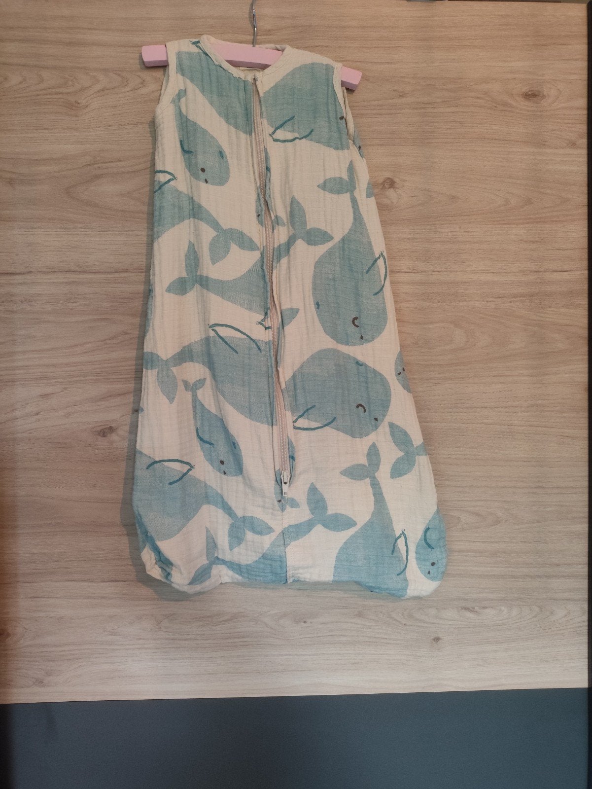 Zeeman slaapzak met walvissen, maat 50/62, 50 cm, Gebruikt, Ademend, Overige merken