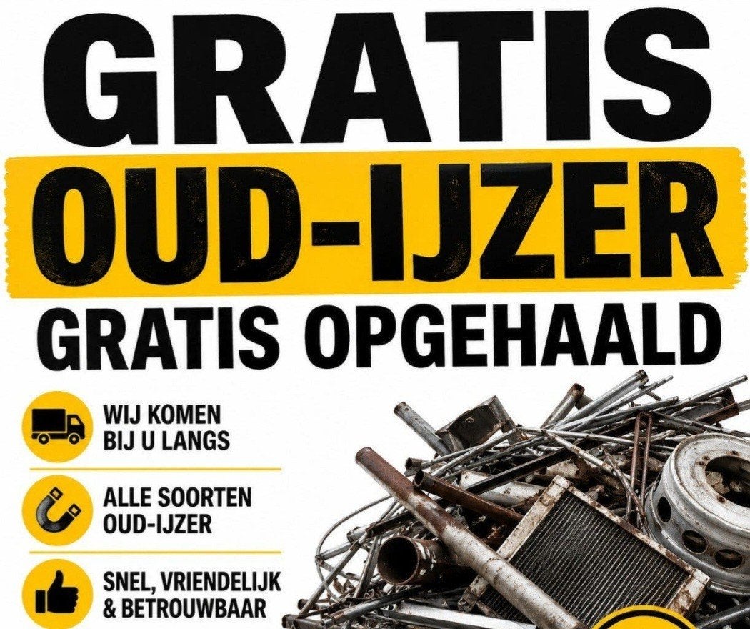 oud ijzer en metalen gevraagd, Doe-het-zelf en Verbouw, Ophalen of Verzenden