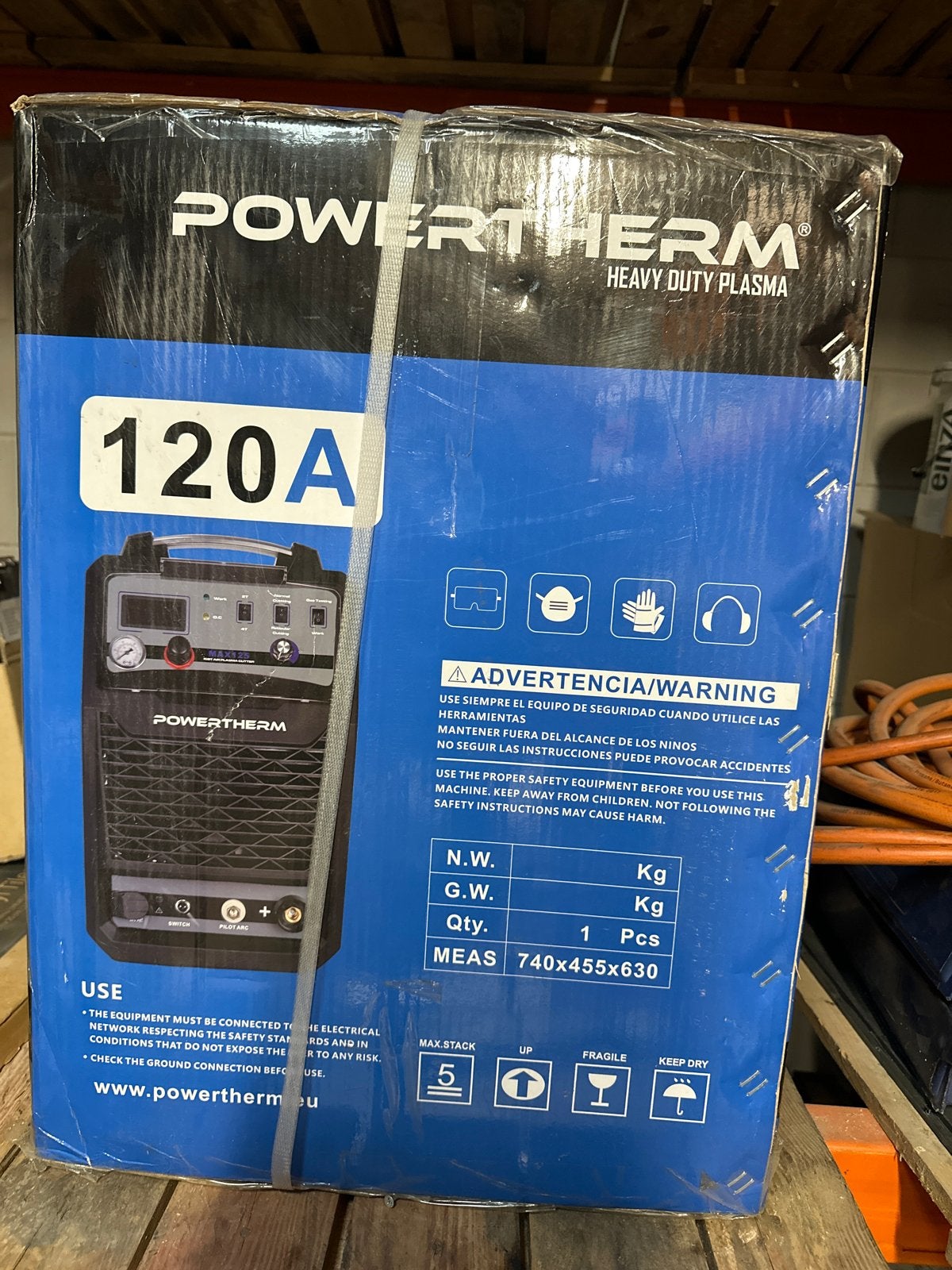 Powertherm Heavy Duty Plasma Snijder 120A - Nieuw in doos., Doe-het-zelf en Verbouw, Gereedschap | Lasapparaten, Ophalen, Nieuw