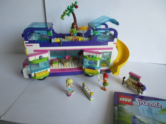 41395 Friends Vriendschapscamper/bus met bouwboek., Lego, Friends, Ophalen of Verzenden, Complete set