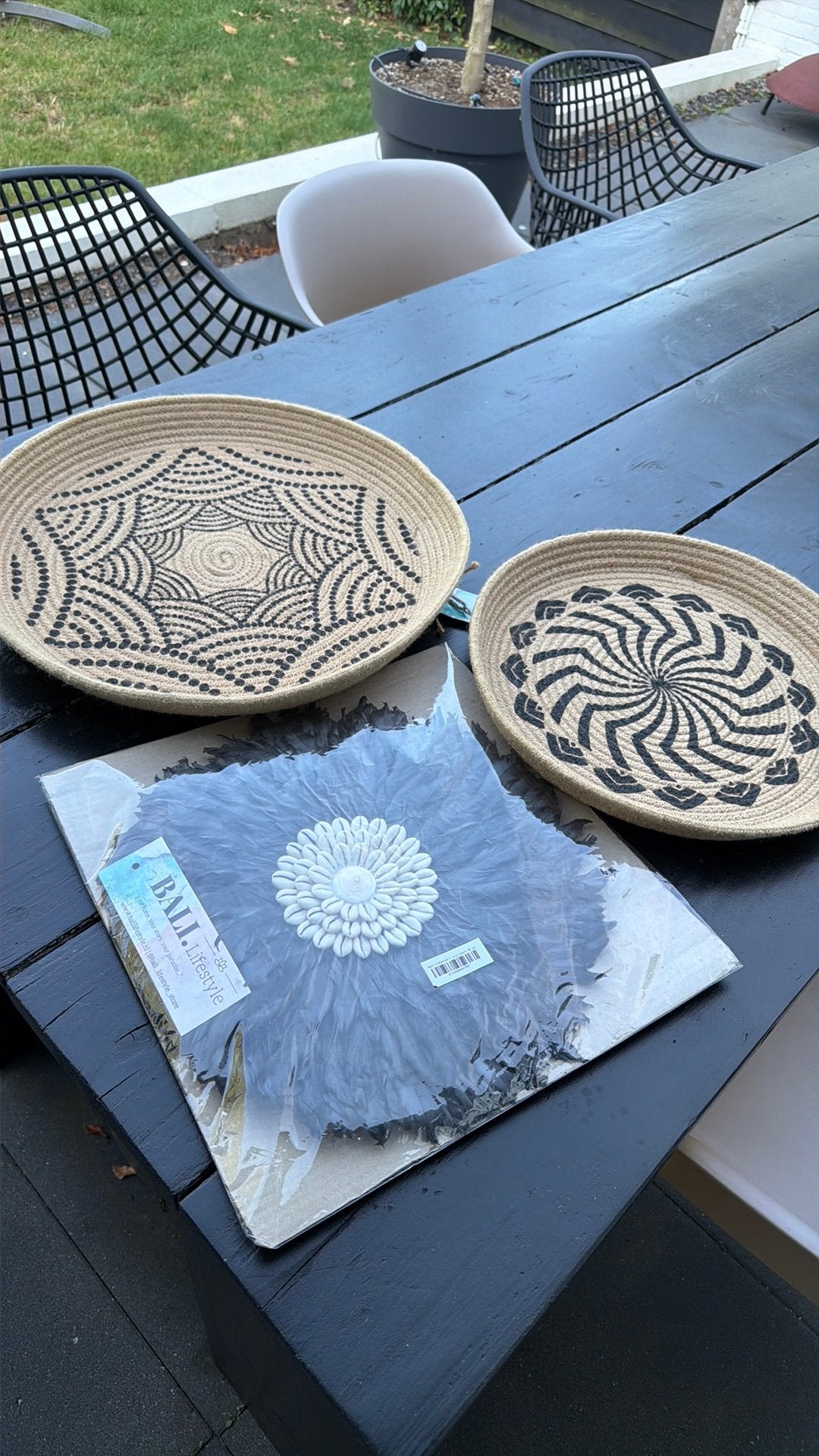 Bali lifestyle wanddecoratie, Huis en Inrichting, Ophalen, Nieuw, Zwart