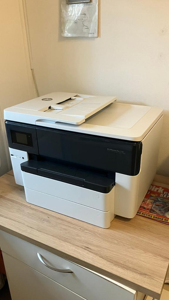 Printer HP officejet pro HP7740 print fax copy web, Ophalen, Hp, Inkjetprinter, All-in-one