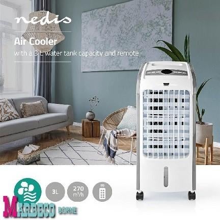 Aircooler, Luchtkoeler, Ventilator, Timer, Afstandsbediening, Huis en Inrichting, Overige materialen, Nedis, Nieuw, Ophalen of Verzenden