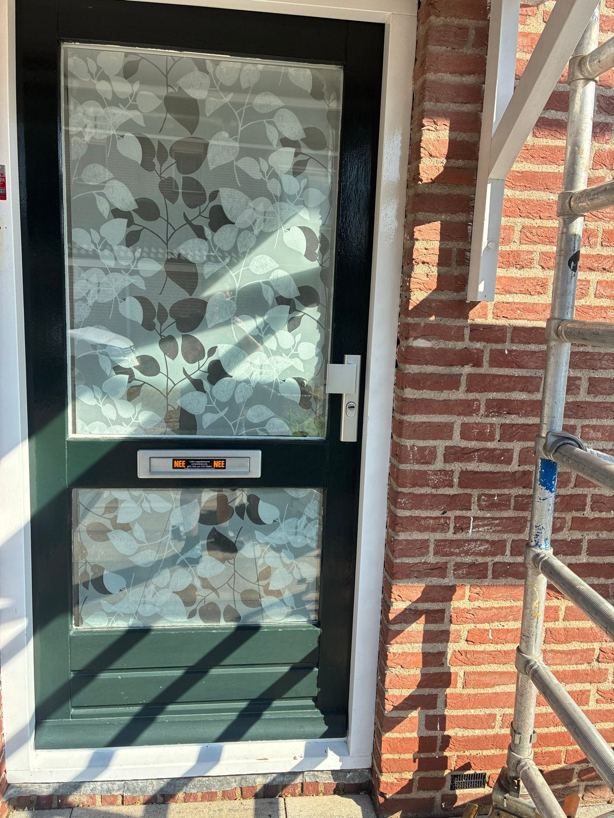 Buitendeur met slot en glas, 1987x925x40 mm, Ophalen, Gebruikt, 80 tot 100 cm, Buitendeur